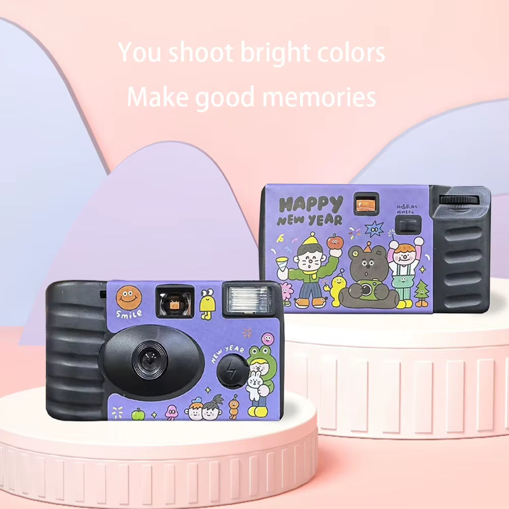 Capture Special Moments with 35Mm Disposable Film Camera Featuring Built-In Flash for Birthday Celebrations