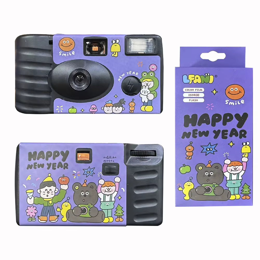 Capture Special Moments with 35Mm Disposable Film Camera Featuring Built-In Flash for Birthday Celebrations