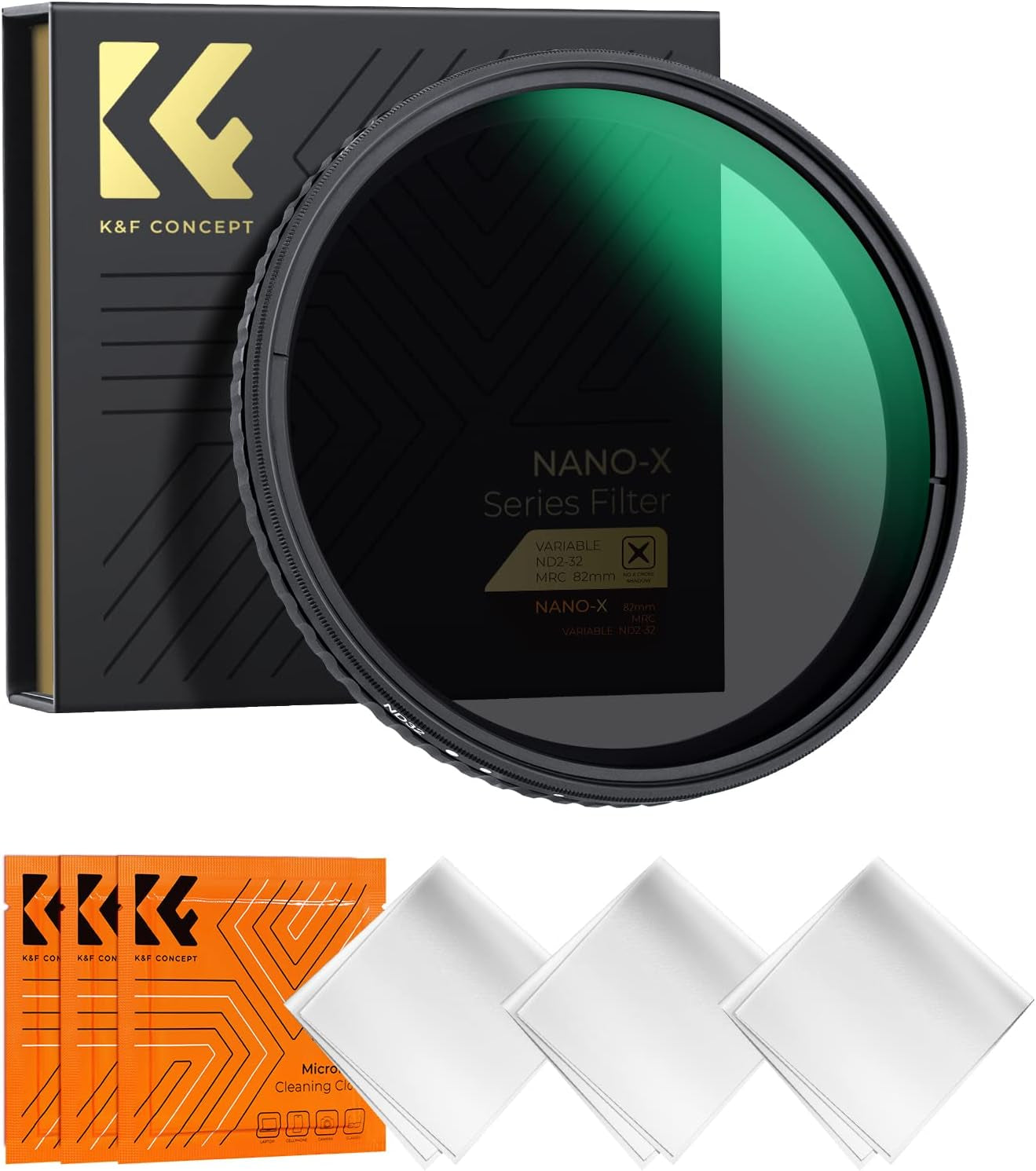 67Mm Variable ND Filter ND2-ND32 Camera Lens Filter (1-5 Stops) No X Cross HD Neutral Density Filter with 28 Multi-Layer Coatings Waterproof (Nano-X Series)