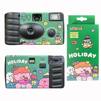 Capture Special Moments with 35Mm Disposable Film Camera Featuring Built-In Flash for Birthday Celebrations