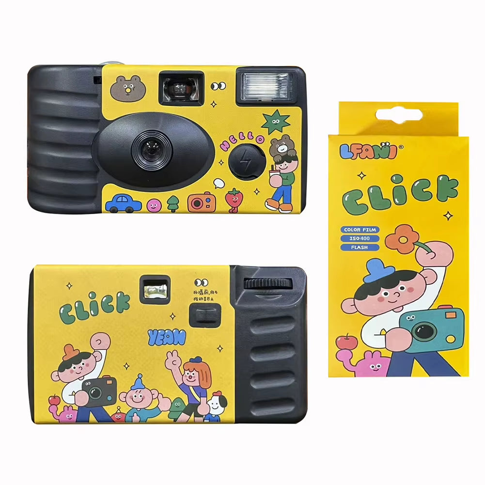 Capture Special Moments with 35Mm Disposable Film Camera Featuring Built-In Flash for Birthday Celebrations